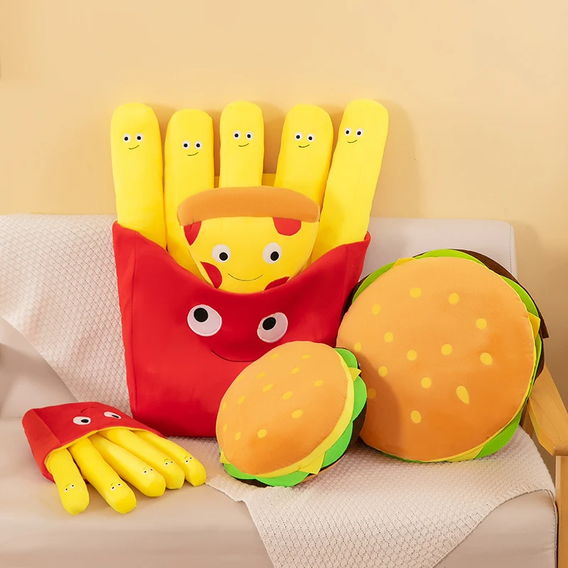 Foody Snacks - French Fries Hamburger Plush Toy Cute