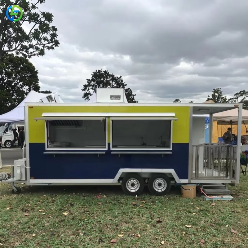 Food Truck With Snacks - Customized Coffee Mini Outdoor Street Catering