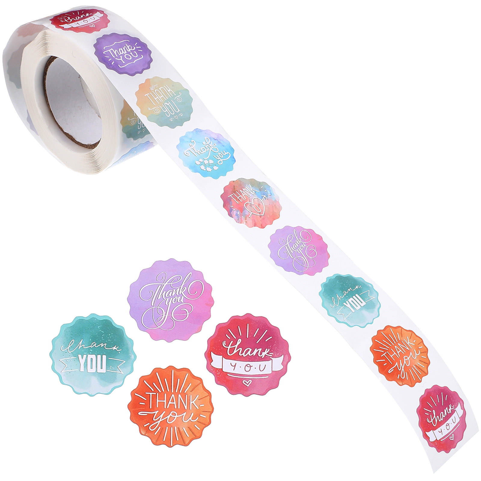 1 Roll Self-Adhesive Thank You - Food Snacks Label 评论和价格