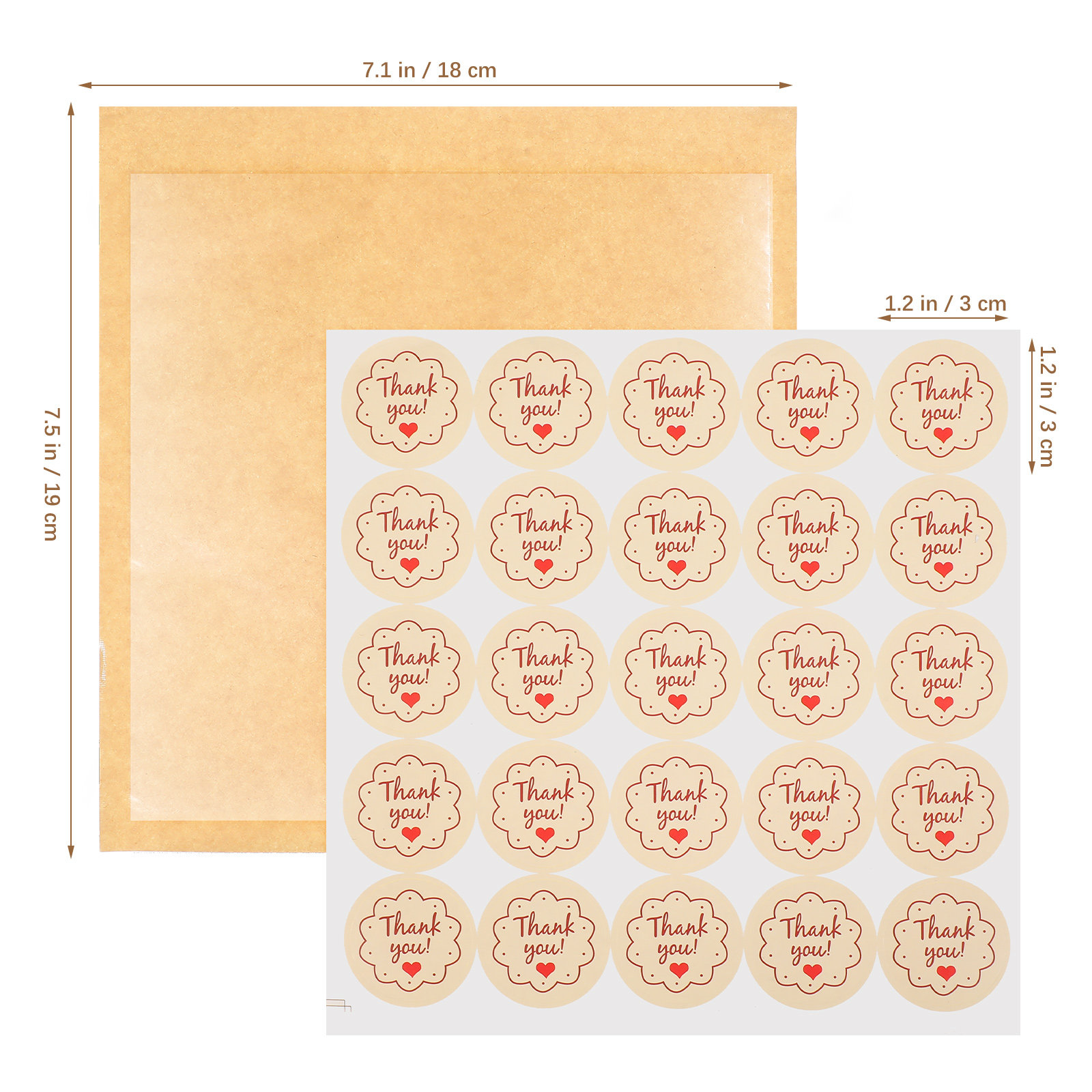 200Pcs Food Grade Paper Cellop - Food Snacks Label 评论和价格