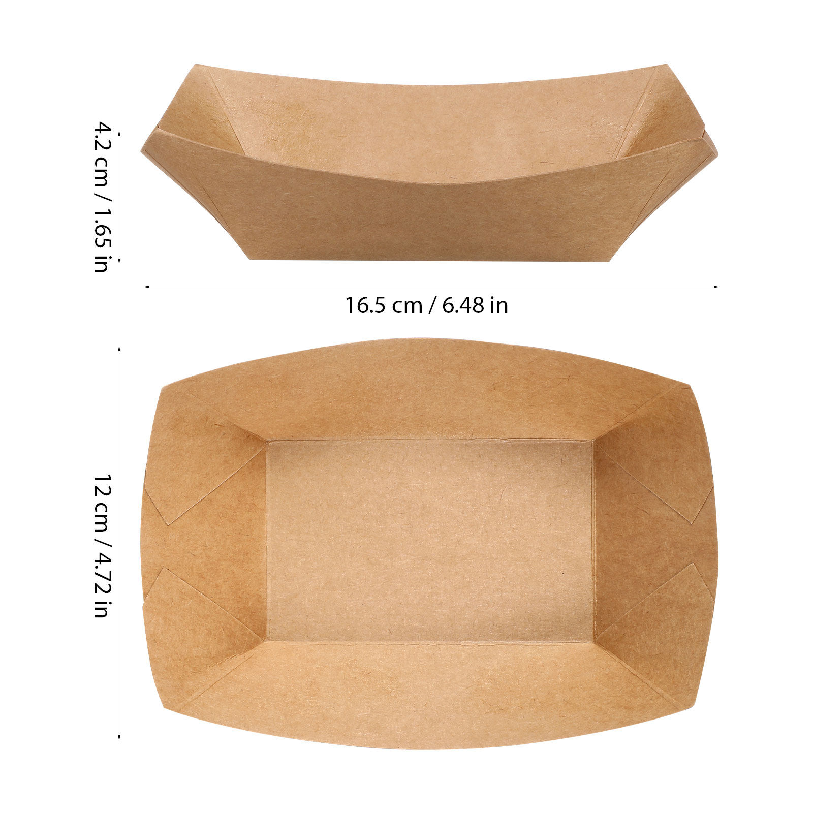 50Pcs Disposable Kraft Paper F - Food Snacks Party 评论和价格