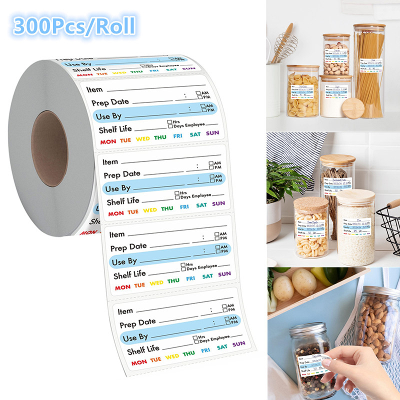 ^300Pcs/Roll Kitchen Date Food - Food Snacks Label 评论和价格