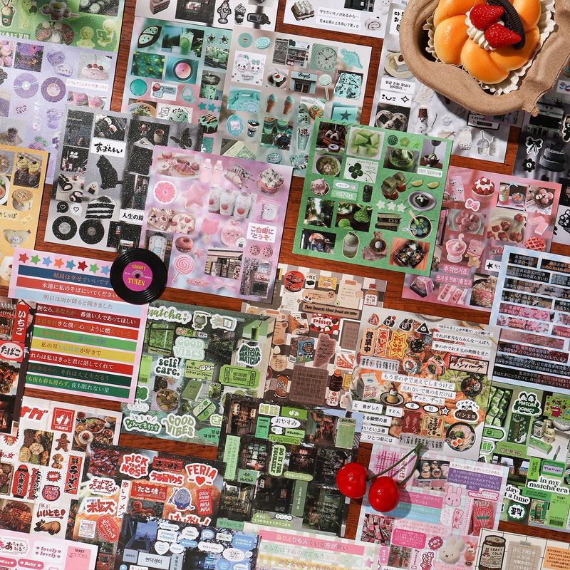 30Pcs Aesthetic Vintage Food L - Food Snacks Label 评论和价格