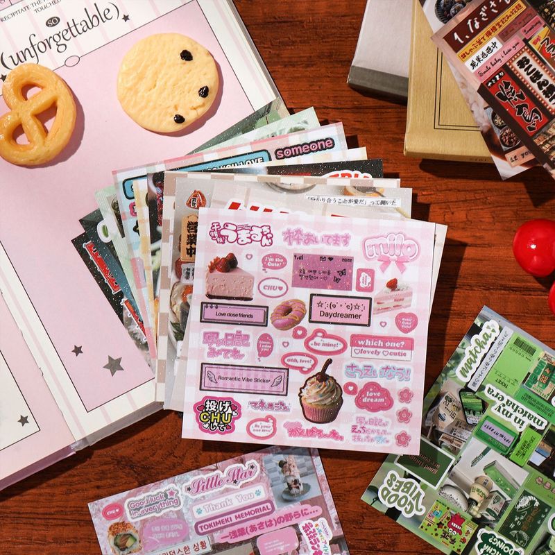 30Pcs Aesthetic Vintage Food L - Food Snacks Label 评论和价格