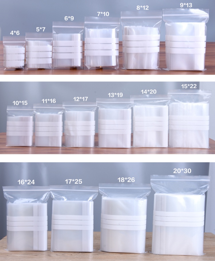 200PCS Clear PE Writing Ziploc - Food Snacks Label 评论和价格