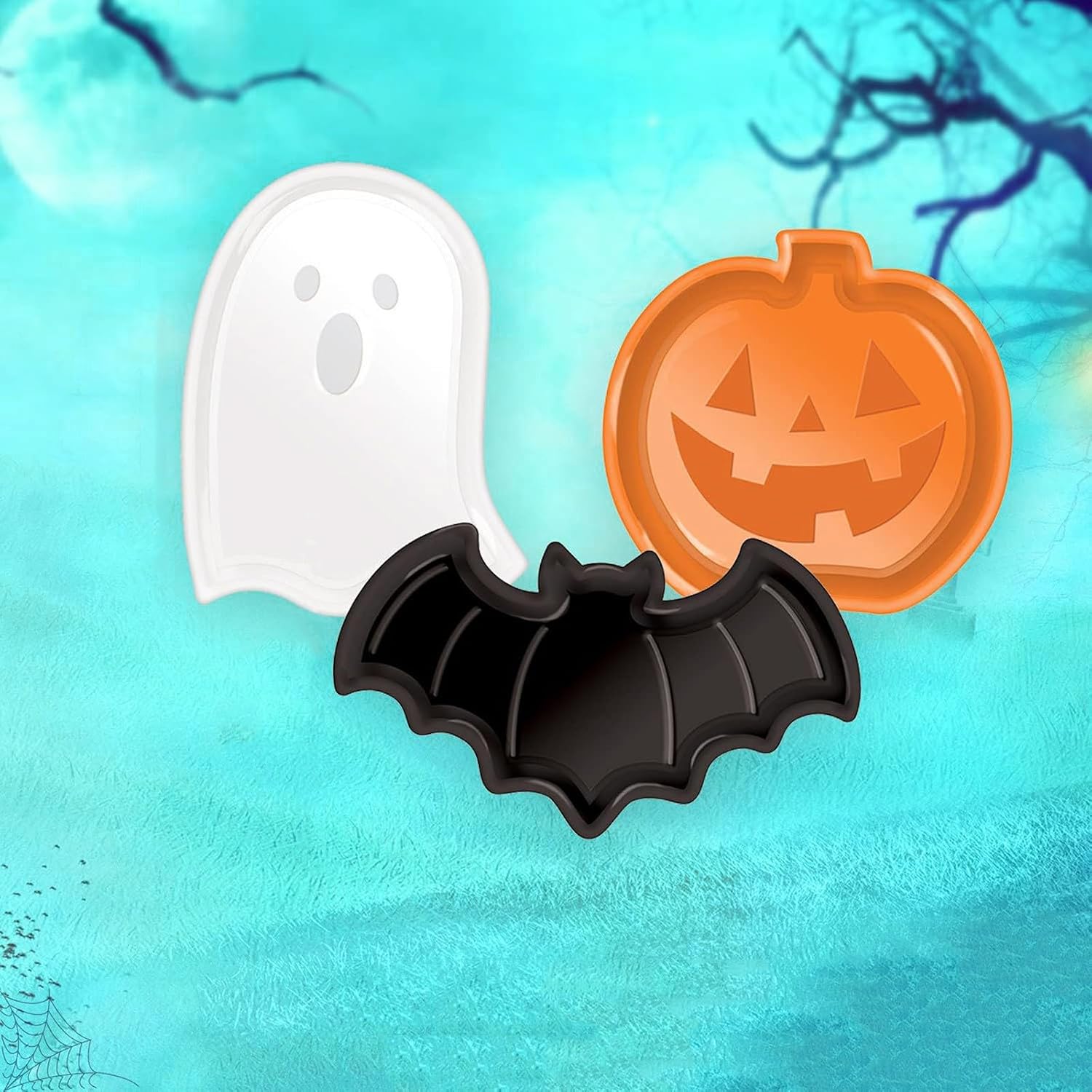 Reusable Halloween Plates Set  - Food Snacks Party 评论和价格