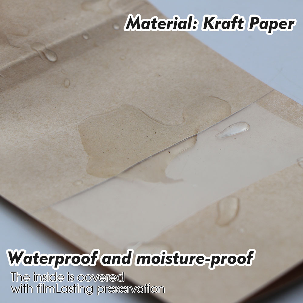 Kraft Paper Zip Lock Bags with - Food Day Snacks 评论和价格