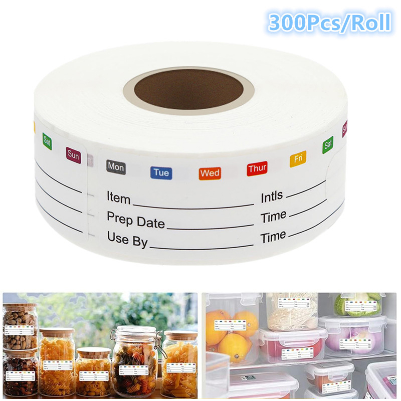 300Pcs/Roll Candy Storage Expi - Food Snacks Label 评论和价格