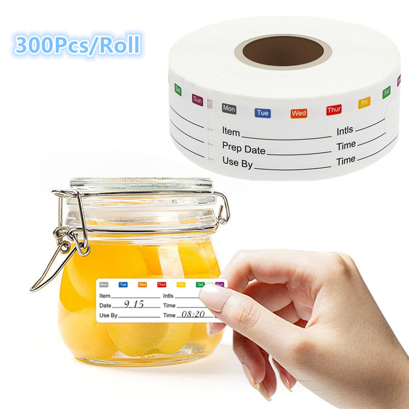 300Pcs/Roll Candy Storage Expi - Food Snacks Label 评论和价格