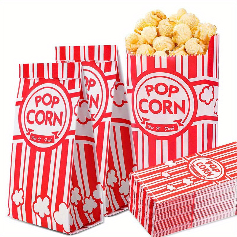 20/50Pcs Popcorn Bags Individu - Food Snacks Party 评论和价格